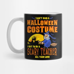 Scary Teacher Halloween Costume Funny Mug